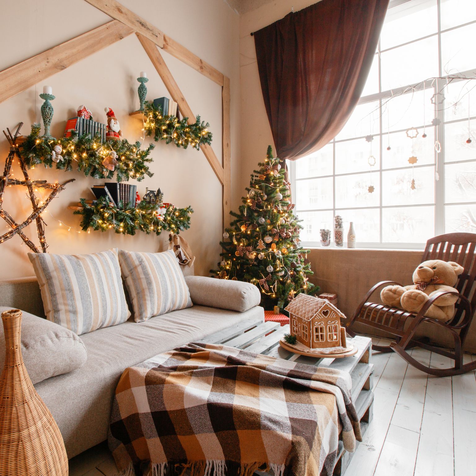 Ako prezliecť nábytok v domácnosti do vianočného šatu?