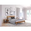Dubová posteľ do spálne RADOM